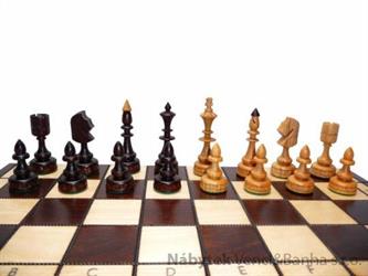 dřevěné šachy tradiční INDICKIE 123 mad