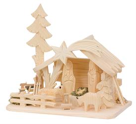 Dřevěný Vánoční Betlém velký GD516 pacyg
