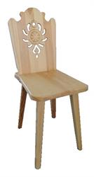 dřevěná jídelní židle z masivního dřeva borovice KR8 jandr