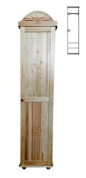 Rustikální dřevěná šatní skříň z masivu borovice Horal I jandre