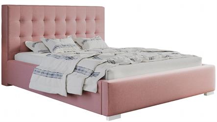 Čalouněná dvoulůžková manželská postel model Vencl Bed 2 Rib