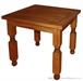 dřevěný rustikální stylový jídelní stůl z masivního dřeva borovice Mexicana MES03 frézované nohy euromeb
