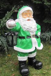 zahradní dekorace z polyesteru Santa Claus zelený Z58 welt