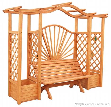 Dřevěná zahradní pergola, zahradní dekorace Pergola 1 jandr