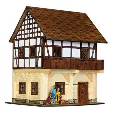 Dřevěná slepovací stavebnice Hrázděný špýchar, Timbered granary W37 Walachia