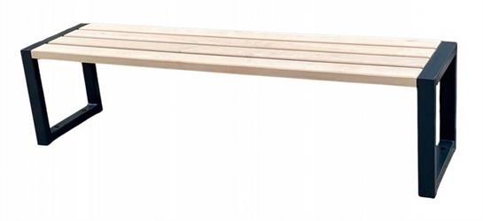 dřevěná zahradní lavice z masivního dřeva Commodus natural Ratan