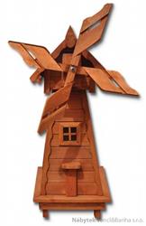 zahradní dekorace dřevěná, větrný mlýn pacyg MO137