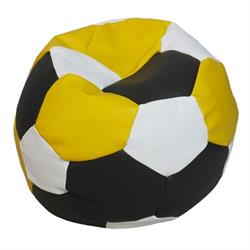 sedací vak fotbal XXL barva  černá, žlutá, bílá toff