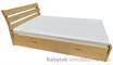 dřevěná jednolůžková postel s úložným prostorem Eldorado chalup