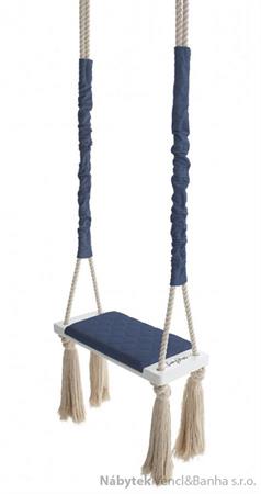 dětská dřevěná závěsná houpačka, polstrovaná Wood Swing navi babysteps