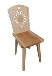 dřevěná jídelní židle z masivního dřeva borovice KR7 jandr