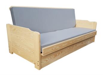 dřevěná moderní pohovka rozkládací, včetně matrace Max110 chalup