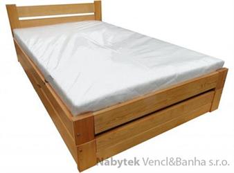 dřevěná jednolůžková postel s úložným prostorem Gracja chalup