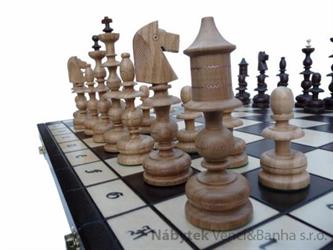 dřevěné šachy umělecké STAROPOLSKE 120 mad