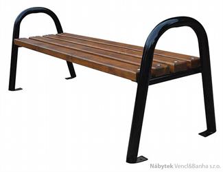 dřevěná zahradní lavice z masivního dřeva Nowoczesna rura180 fiema