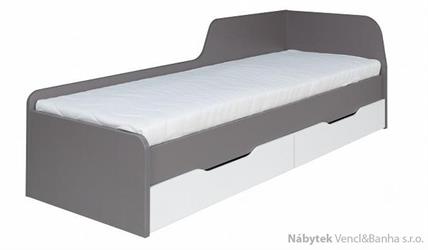 moderní jednolůžková postel z dřevotřísky  s úložným prostorem Zonda Z22 maride