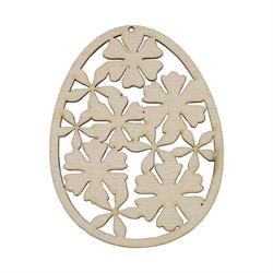 Dřevěná Velikonoční dekorace Velikonoční vajíčka drobné květinkový vzor V2 galanteriadrew
