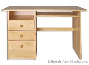 dřevěný psací stůl, PC stolek z masivního dřeva BR103 pacyg