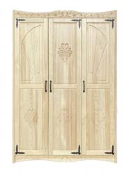 stylová dřevěná šatní skříň z masivu borovice Hanka III jandre
