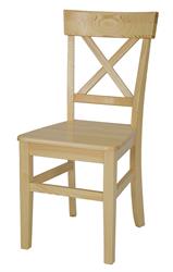 dřevěná jídelní židle z masivního dřeva borovice KT122