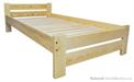 dřevěná jednolůžková postel z masivního dřeva Camelot chalup